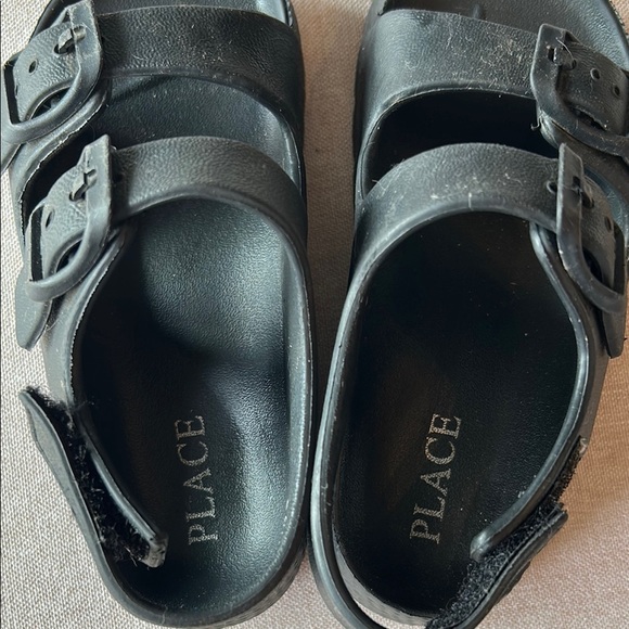 The Children's Place Black Double-Buckle Sandals - Picture 4 of 4